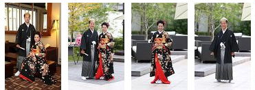 愛知県北名古屋市の杉野きもの着つけ学院の花嫁花婿出来上がり・結婚式の写真